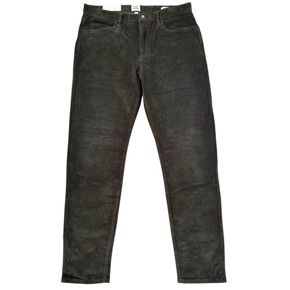 Flint And Tinder Washed Black Tapered Fit Corduroy Pants Men’s Size 34 By 32